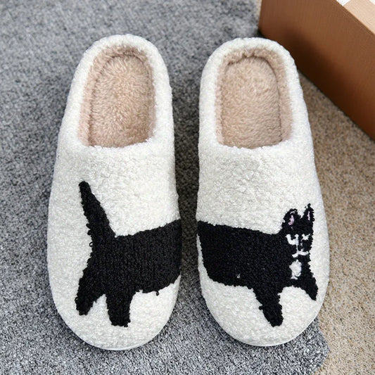 Black Cat Slippers